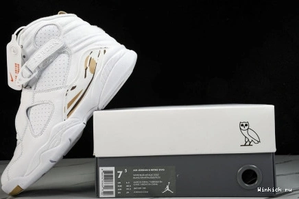 White OVO 8 Retro Jordan 0712